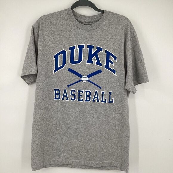 Mens Duke Blue‎ Devils Baseball short sleeved Tee Gray/blue/white large - Picture 1 of 5